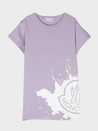 Фиолетовая футболка MONCLER ENFANT: фото - Invogue