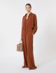 Теракотова сорочка MAX MARA з чистого шовку: фото 1 - Invogue