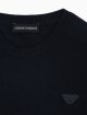 Темно-синій светр EMPORIO ARMANI KIDS з бавовни та вовни: фото 1 - Invogue