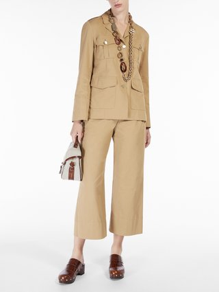Бежеві брюки MAX MARA : фото 3 - Invogue