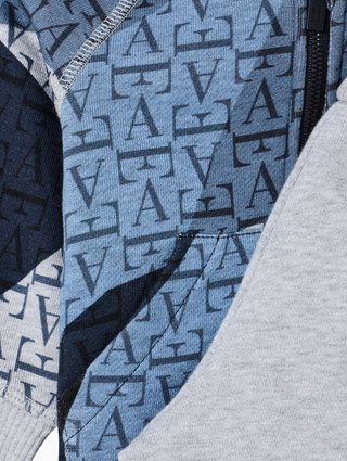 Серо-синий костюм Emporio Armani из хлопка: фото 2 - Invogue