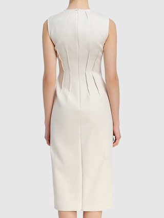Молочное платье Sportmax: фото 4 - Invogue