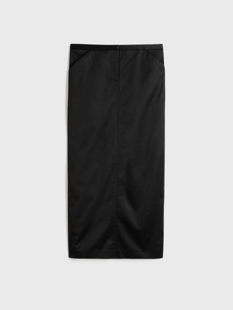 Черная юбка Totême прямого кроя: фото - Invogue