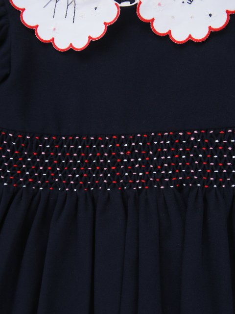 Синее платье IL GUFO: фото 3 - Invogue