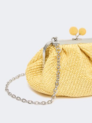 Желтая сумка Pasticcino Weekend Max Mara из рафии: фото 2 - Invogue