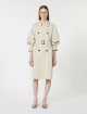Кремовий плащ MAX MARA з суміші бавовни: фото 1 - Invogue