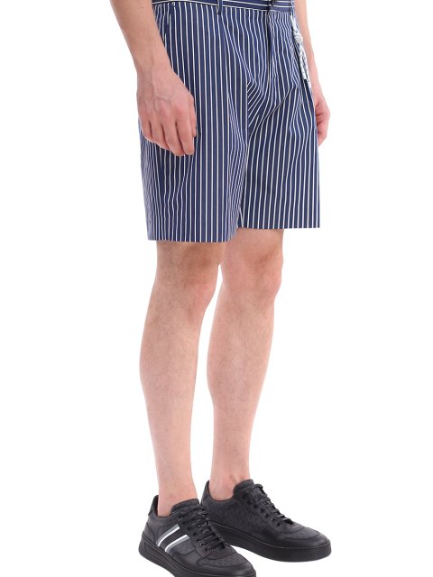 Тёмно-синие шорты BOSS: фото 3 - Invogue