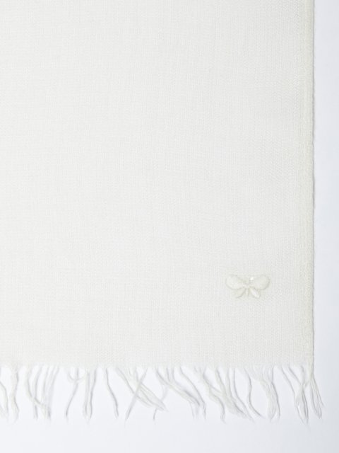 Молочный шарф WEEKEND ACCESSORIES из вискозы и кашемира: фото 1 - Invogue