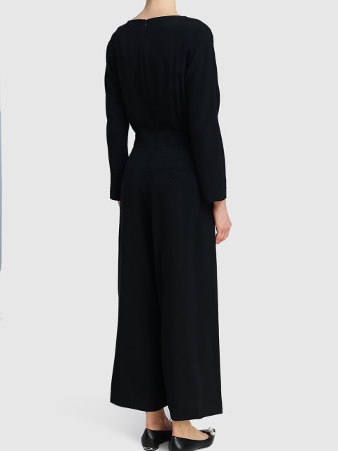 Чёрный комбинезон WEEKEND MAX MARA: фото 2 - Invogue