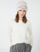 Білий светр WEEKEND MAX MARA з шовку та вовни: фото 4 - Invogue