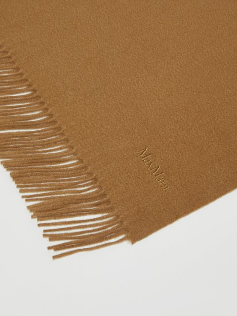 Бежевый шарф MAX MARA из кашемира: фото 3 - Invogue