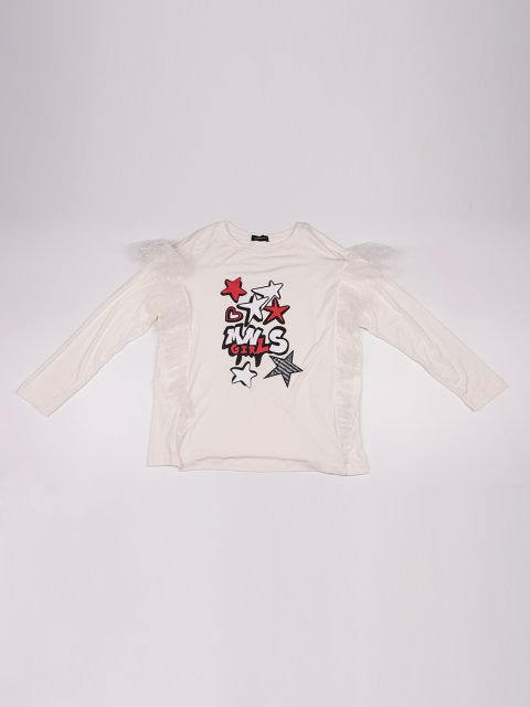 Белый джемпер MONNALISA: фото - Invogue