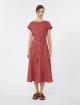 Бордова сукня WEEKEND MAX MARA з чистого льону: фото 3 - Invogue