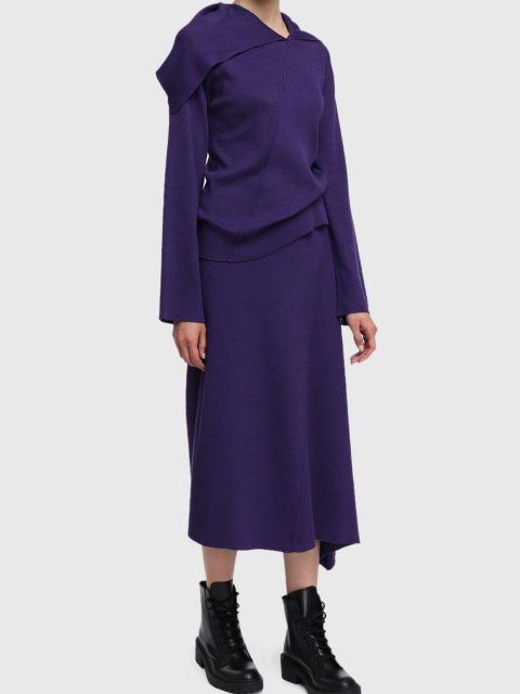 Фиолетовая юбка KENZO: фото 1 - Invogue