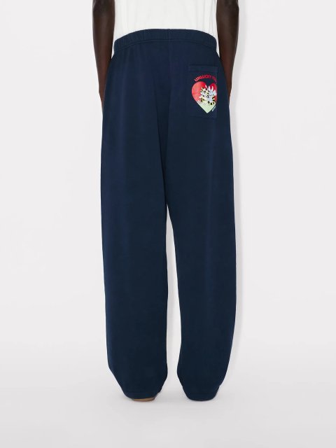 Тёмно-синие штаны Kenzo из хлопка: фото 3 - Invogue