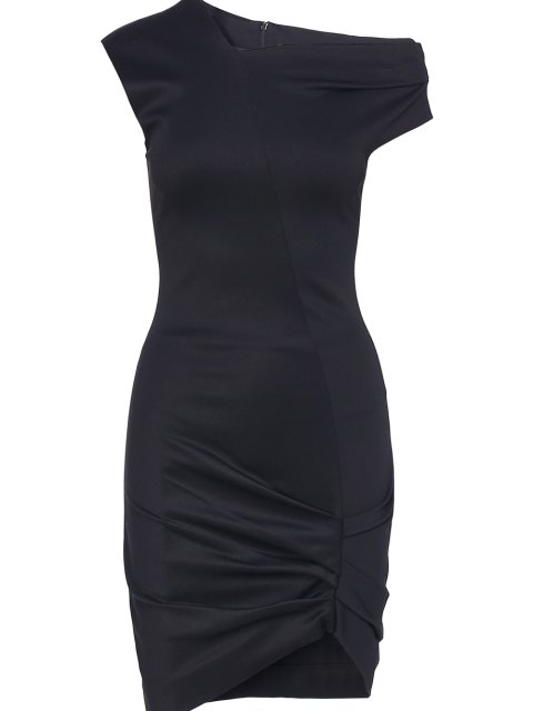 Чёрное платье HELMUT LANG: фото 2 - Invogue