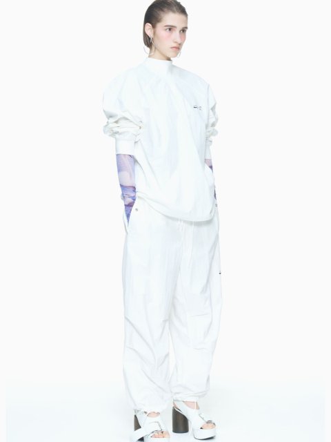 Білі спортивні штани PUSHBUTTON: фото 2 - Invogue