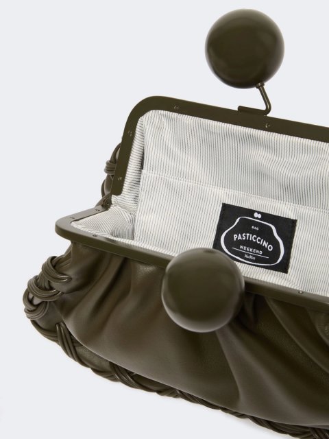 Сумка цвета хаки Pasticcino Weekend MaxMara из кожи наппа: фото 5 - Invogue