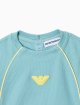 Комплект з футболки та шортів з піке з логотипом Eagle Emporio Armani Kids зелений: фото 1 - Invogue