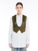 Жилет цвета хаки WEEKEND MAX MARA укороченный: фото 1 - Invogue