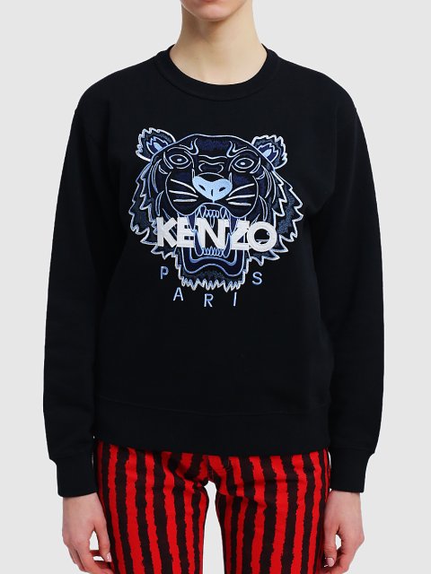 Чёрный свитшот KENZO: фото 3 - Invogue