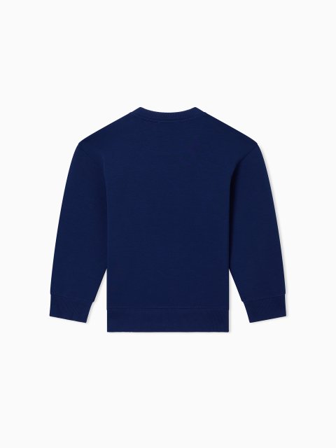 Свитшот из двустороннего джерси Emporio Armani Kids: фото 2 - Invogue
