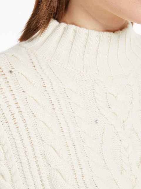 Молочный свитер WEEKEND MAX MARA: фото 3 - Invogue