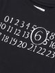 Чорна футболка MM6 Maison Margiela з бавовни з принтом: фото 2 - Invogue