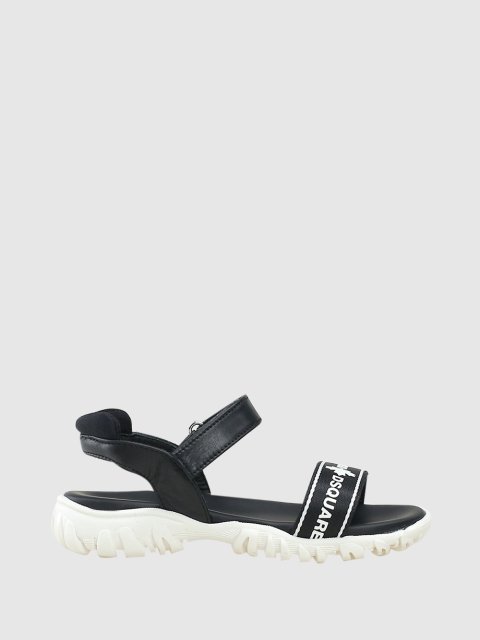 Чёрные босоножки DSQUARED KID: фото - Invogue