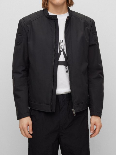 Чёрная куртка BOSS: фото 1 - Invogue