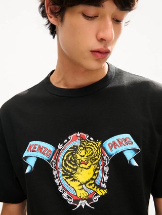 Чёрная футболка Kenzo из хлопка: фото 3 - Invogue