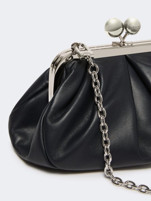 Темно-синя сумка Pasticcino Weekend MaxMara шкіряна: фото 3 - Invogue