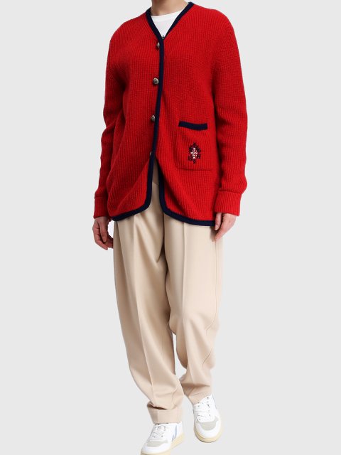 Червоний кардиган JEJIA : фото 1 - Invogue