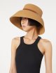 Бежевий капелюх Max Mara з паперової пряжі: фото 1 - Invogue