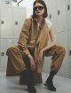 Коричневі брюки PushButton широкі: фото 4 - Invogue
