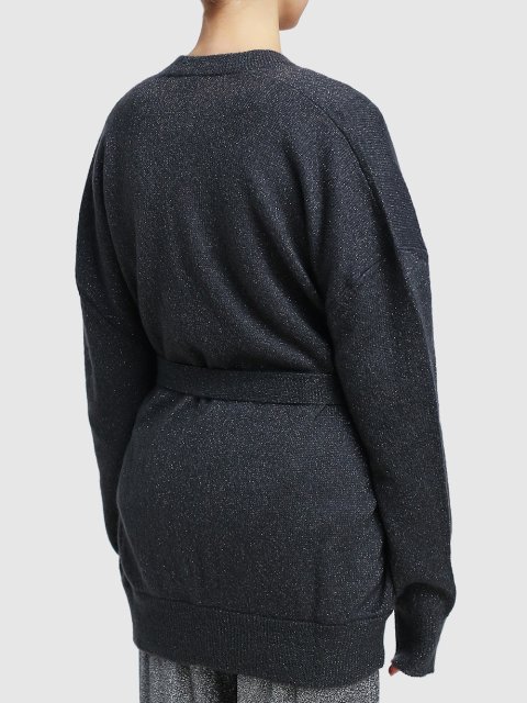 Тёмно-серый кардиган MAX MARA: фото 4 - Invogue