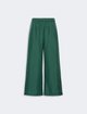 Темно-зелені брюки Weekend Max Mara з шовку: фото - Invogue