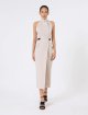 Бежева сукня Max Mara з суміші бавовни та вовни: фото 1 - Invogue