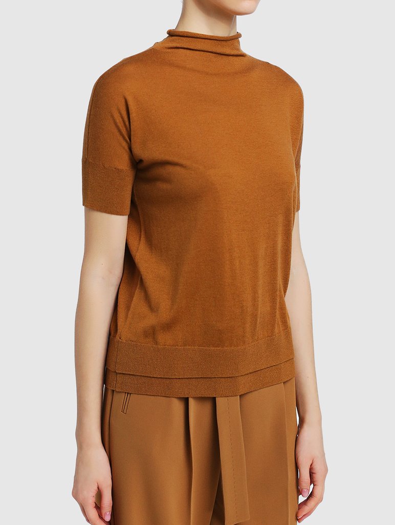 Кремовый свитер MAX MARA: фото 3 - Invogue