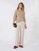 Коричневий укорочений светр Weekend Max Mara з льону: фото 1 - Invogue