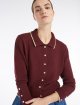 Бордовий кардиган Weekend Max Mara з бавовняної пряжі: фото 4 - Invogue