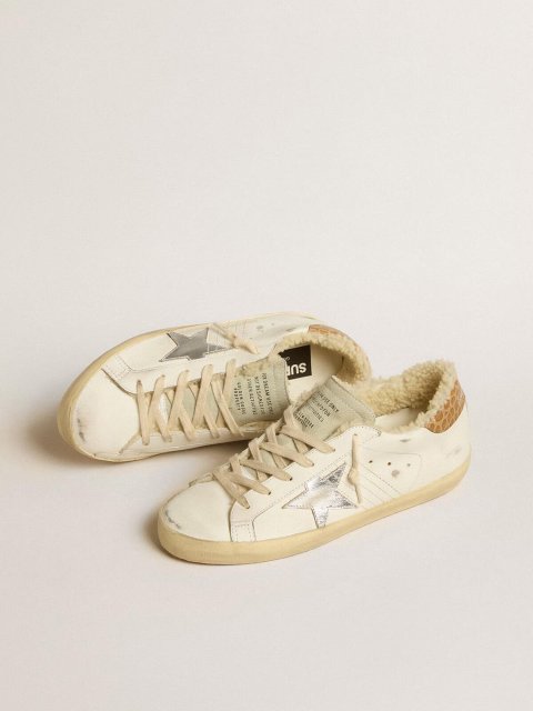Білі снікерси GOLDEN GOOSE зі шкіри: фото 1 - Invogue