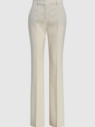 Молочные брюки MAX MARA: фото - Invogue