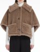 Сіре пончо MAX MARA з альпаки, кашеміру та шовку: фото 1 - Invogue