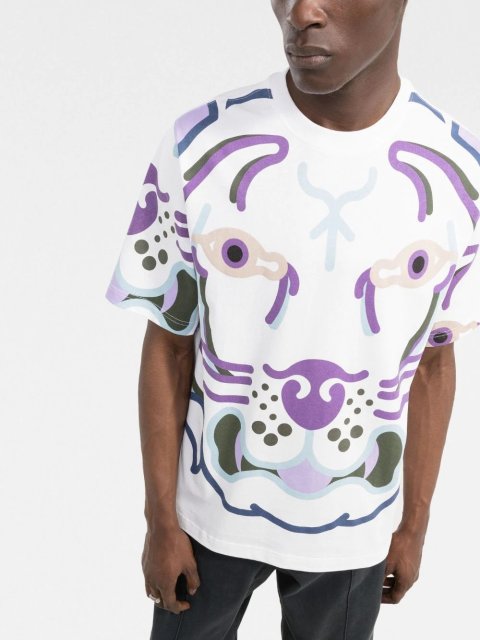 Белая футболка KENZO: фото 3 - Invogue