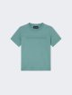 Ізумрудна футболка EMPORIO ARMANI KIDS з бавовни: фото - Invogue
