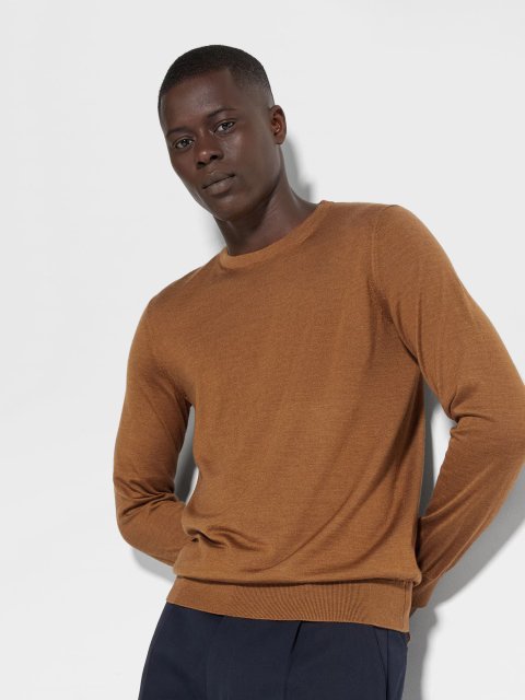 Светр Zegna з круглим вирізом із суміші кашеміру: фото 1 - Invogue