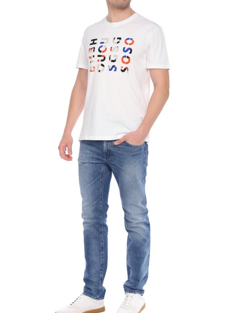 Белая футболка BOSS: фото 1 - Invogue