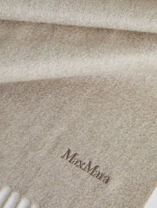 Кремовий шарф MAX MARA : фото 2 - Invogue