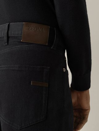 Черные джинсы ZEGNA из хлопка: фото 4 - Invogue